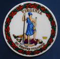 Virginia Seal with digital printed lucite center